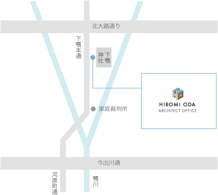 小田裕美建築設計事務所株式会社へのアクセスマップ